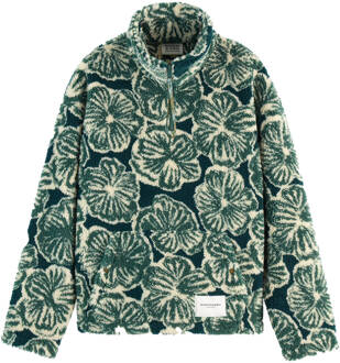 Scotch & Soda Polar Fleece Zip Sweatshirt Scotch & Soda , Green , Heren - L