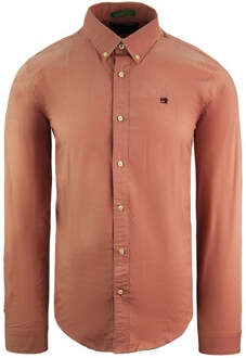 Scotch & Soda Roze Heren Overhemd Perzik
