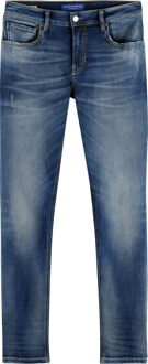 Scotch & Soda Skim skinny jeans seasonal essentia cloud of smoke Blauw - 28-32