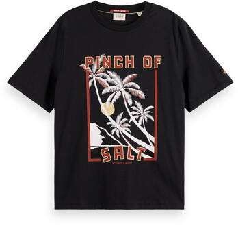 Scotch & Soda T-shirt 177328 Zwart - XS