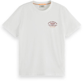 Scotch & Soda T-shirt Gebroken Wit dames Off White - XL,L,M,XS