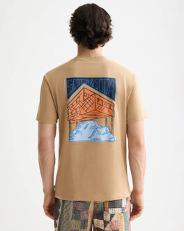 Scotch & Soda T-shirt korte mouw 181303 Bruin - XL