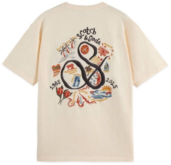 Scotch & Soda T-shirt korte mouw 183077 Beige