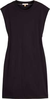 Scotch & Soda Tie waist mini jersey dress evening black Zwart - L