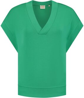 Scotch & Soda V-neck Top Dames groen - XS