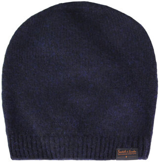 Scotch & Soda Wollen Basic Beanie Navy Winter Heren Muts 133918 0818