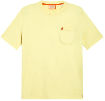 Scotch & Soda Zak Jersey T-shirt Scotch & Soda , Yellow , Heren - 2Xl,Xl,L,M