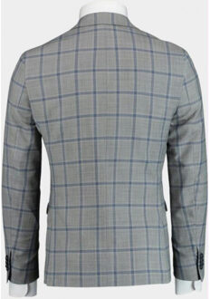 Scotland blue kostuum d8 milano slim fit kostuum 191028to05sb/940 grey Grijs - 54