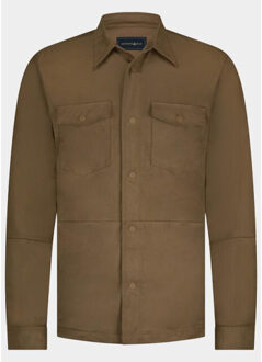 Scotland blue overshirt riley passetta shirtjacket spe25314ri46sb/840 brown Bruin - XXL