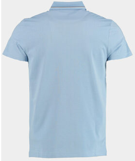 Scotland blue polo korte mouw hilton polo contrast collar 25108hi31sb/210 light blue - maat L Blauw