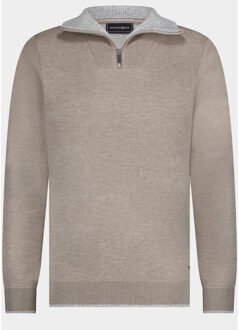 Scotland blue pullover age halfzip pullover spe25305ag31sb/820 sand Beige - XL