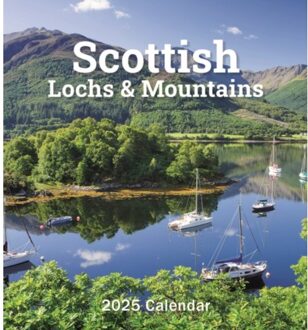 Scottish Lochs & Mountains Mini Easel Desk Calendar 2025 - Calendars, Carousel