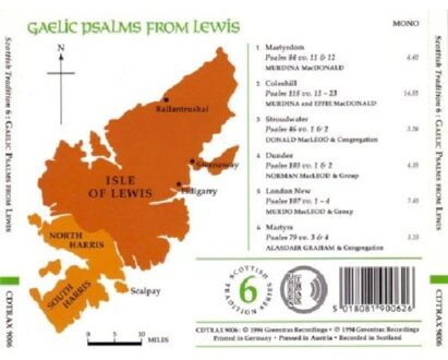 Scottish Tradition 6: Gaelic Psalms From Lewis