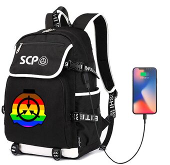 Scp Veilige Bevatten Beschermen Rugzak Rugzak Schooltas Schoudertas Laptop Reistas Mochila Met Usb-poort 2