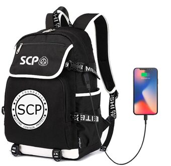 Scp Veilige Bevatten Beschermen Rugzak Rugzak Schooltas Schoudertas Laptop Reistas Mochila Met Usb-poort 4