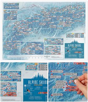 Scratch Map Alpine Skiing Collect & Scratch | Maps International
