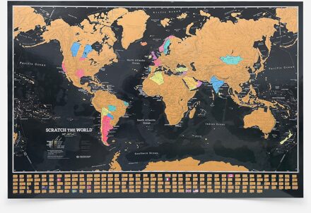 Scratch Map Scratch the World black edition | 85 cm x 60 cm | Maps International