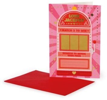 scratch-off wenskaart - love jackpot