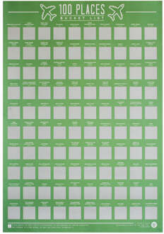 Scratch Poster - 100 Places To Go (GR630001)