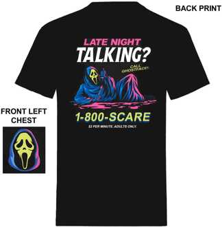 Scream T-Shirt Ghost Face Late Night Talking Size L