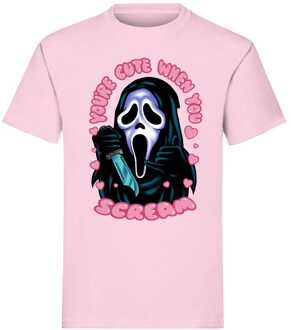 Scream T-Shirt Ghost Face You're Cute when you Scream Size L