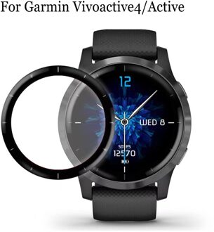 Screen 3D Gebogen Rand Film Voor Garmin Vivoactive 4/Actieve Smart Watch Screen Protector Film Voor Garmin Vivoactive Actieve 3stk