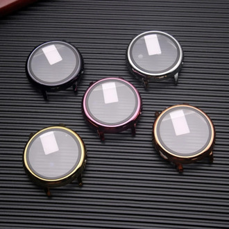 Screen Protector Case For Samsung galaxy watch active 2 40mm 44mm All-Around cover bumper+Glass Galaxy watch active 2 40 44 mm