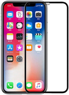 Screen protector CRYSTAL tempered glass 2D Black full covers 100 LCD Touch For For Apple iPhone X/10
