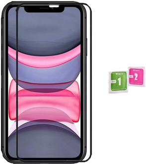 Screen Protector CRYSTAL tempered glass 3D full black covers 100 LCD for for APPLE IPHONE 11