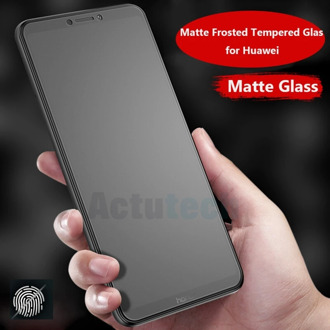 Screen Protector for Huawei Honor 8 9 No Fingerprint Matte Frosted Tempered Glass View P20 P30 Pro P Smart Plus Glass Nova