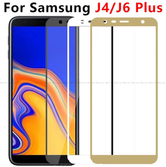 Screen Protector For Samsung Galaxy J4 Plus Tempered Glass For Samsung J4 J6 Plus 2018 J415F J415 SM-J415F Glass Full Cover Film