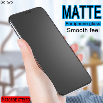 Screen Protector Frosted matte glass on For iphone X XR XS 11 PRO MAX Tempered glass For Iphone 7 8 6 6S Plus Protector Glass