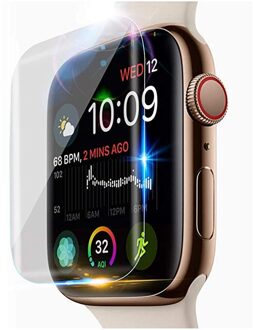 Screen Protector Voor Apple Horloge 5 4 44Mm 40Mm Iwatch Serie 3 2 1 42Mm 38Mm 9D Volledige Film Apple Horloge Glazen Accessoires 38mm series 3 2 1