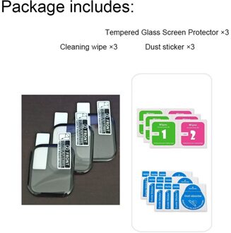 Screen Protector Voor Apple Watch 6 5 4 40Mm 44Mm 3D Volledige Gebogen Huisdier Zachte Gehard Film Voor Iwatch 3 2 38 42Mm (Geen Glas) 3stk zwart / Series456 SE 40MM