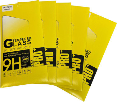 Screenprotector voor iPhone 11 Pro max - 5x
