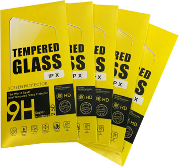 Screenprotector voor iPhone X - 5x