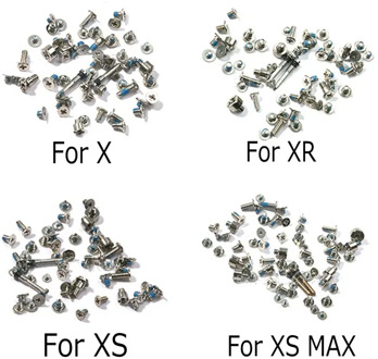 Screws Full Screw Set for iPhone X XS Max XR Repair Bolt Complete Kit Replacement Repair Parts for Iphone Tails screw