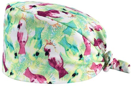 Scrubs Cap Vrouwen Katoen Stofdicht Werken Caps Cartoon Print Scrub Hoed Vrouwen Pet Store Werken Hoed prijs 22119