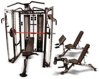 SCS Smith Cage System - incl. Trainingsbank Zwart