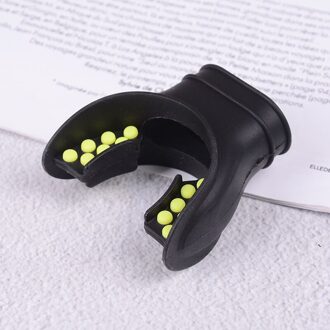 Scuba Duiken Silicone 2 Kleuren Tab Vervanging Regulator Snorkel Fit Mond Stuk geel