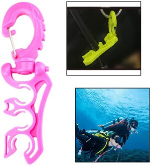 Scuba Slang Houder, Duiken Snorkelen Slang Clip Houder Met Clip Gesp roze