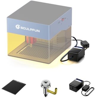 SCULPFUN iCube Laser Engraver Honeycomb Working Table and Air Pump Kit