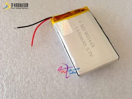 SD polymeer batterij 903445 3.7 v 1450 mah li-ion oplaadbare batterij