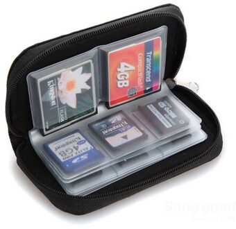 Sd Sdhc Mmc Cf Voor Micro Sd Geheugenkaart Opslag Draagtas Bag Box Case Houder Protector Portemonnee Rits Opslag gevallen