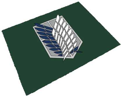 SD Toys Attack on Titan Doormat Scout Emblem 40 x 60 cm