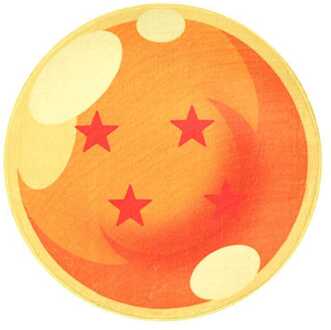 SD Toys Dragon Ball Indoor Mat 4 Stars Ball 60 x 60 cm
