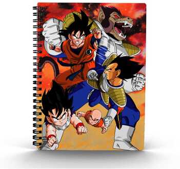 SD Toys Dragon Ball Notebook with 3D-Effect Goku vs Vegeta