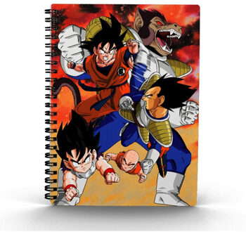 SD Toys Dragon Ball Z: Goku vs Vegeta Lenticular Spiral Notebook