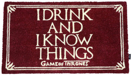 SD Toys Game of Thrones Deurmat I Drink And I Know Things 43 x 72 cm