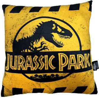 SD Toys Jurassic Park Pillow Caution Logo 45 cm